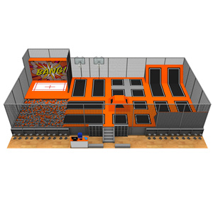 Kích thước trung trẻ em <span class=keywords><strong>Trampoline</strong></span> với nền tảng <span class=keywords><strong>Trampoline</strong></span> và miễn phí nhảy bọt khối Pit cho các trường học và trung tâm mua sắm - Product Image 2