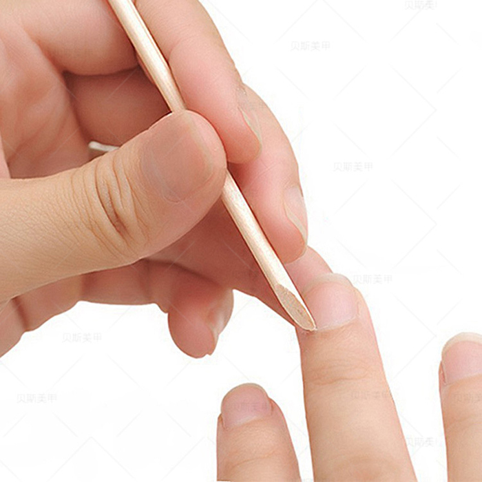 4,5 дюймовые длинные палочки из березы для дизайна ногтей, необработанные деревянные палочки для ногтей, инструмент для маникюра и педикюра