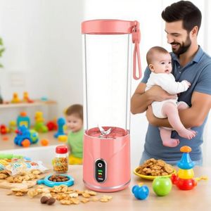 Licuadora Portátil Recargable por USB de 550 ml con LED, Mini Licuadora Saludable para Cocina, Uso Doméstico, OEM ODM, Portátil para Gimnasio - Product Image 5