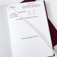 Carnet de notes/journal/agenda A5 en tissu de lin à couverture rigide, avec logo personnalisé estampé à chaud, écologique, pour le bureau et les entreprises