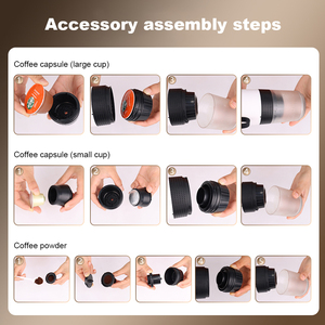 Machine à expresso de voyage électrique Vanda Compatible avec la cafetière portable à café en poudre