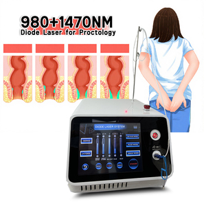 Máquina Láser Quirúrgica con Certificación CE para Proctología, Hemorroides, 980nm 1470nm, <span class=keywords><strong>Proctoscopia</strong></span>, Cirugía de Fisuras, para Várices - Product Image 2