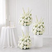 Nieuwe Design Witte Rozen Hortensia Phalaenopsis Kunstbloemen Groothandel Hoge Kwaliteit Kunstbloemen voor Bruiloftdecoratie