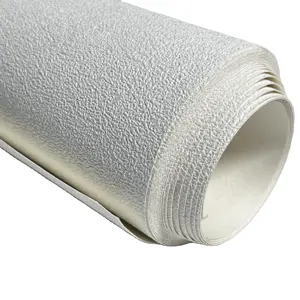 Papier peint vinyle PVC rouleaux blancs papier peint étanche à l'eau adapté à la Machine d'impression latex/UV/éco-solvant