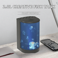 Aquarium Ornemental Créatif de Table 2,5L OEM pour Poissons Rouges, Méduses et Petits Poissons – Plastique Écologique