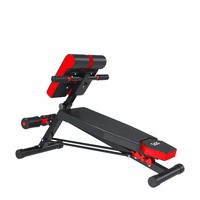 Équipement de fitness professionnel, banc romain multifonctionnel réglable, bancs de musculation, bancs de musculation avec haltères