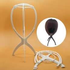 M12354 Présentoir de clés en plastique Accessoire de coiffure élégant avec cintre pour perruque - Product Image 1