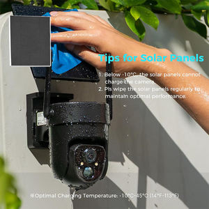 ALECTER Prix d'usine Caméra de sécurité 8W Mangeoire à oiseaux Panneaux solaires monocristallins en silicium 23% de conversion IP65 Étanche Extérieur - Product Image 5