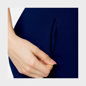 Pantalones de Yoga de gimnasio de cintura alta para mujer YOGA con bolsillos laterales Leggings atléticos de entrenamiento con impresión de logotipo personalizado - Product Image 1