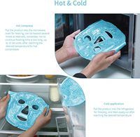 Masque facial MOEN Cool Pack de glace Masque facial pour soulager les poches et les cernes Perles de gel Chaleur chaude Compresse froide pour soulager l'enflure