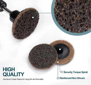 米国現地在庫 24時間以内発送 送料無料 アメリカ 46個入り 2インチ クイックチェンジ ロールロック サンディングディスク 表面調整 ダイグラインダー - Product Image 3