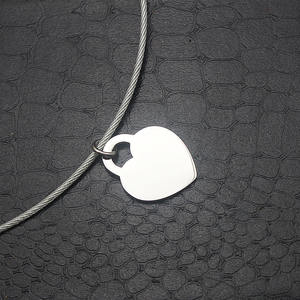 Collar con forma de corazón para parejas, colgante con forma de corazón, cadena de AMOR, regalo para enamorados, joyería de moda de acero inoxidable para San Valentín - Product Image 5