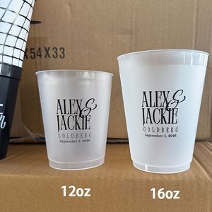 แก้วพลาสติกใส PET รูปตัว U สำหรับเครื่องดื่มเย็น กาแฟ พิมพ์โลโก้ตามสั่ง ขนาด 9, 12, 16, 20 ออนซ์ พร้อมฝาปิดแบบใช้แล้วทิ้ง  สามารถสกรีนลายแบบโมโนแกรมได้ - Product Image 4