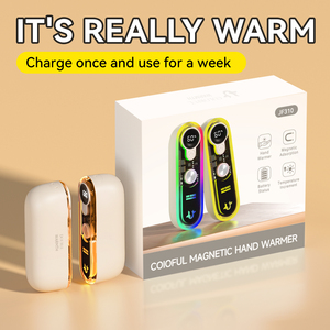 Collar Magnético con Calentador de Manos 2 en 1, Almohadilla Térmica con Pantalla Digital y Luz Transparente de Colores, Regalo de Invierno - Product Image 6