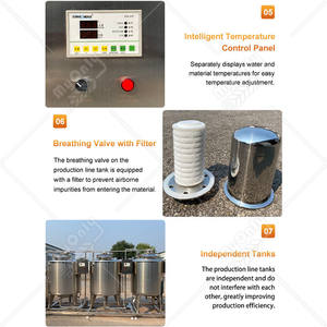 MY Small 250l Tanque de enfriamiento de calefacción Pasteurizador de leche y máquina homogeneizadora para leche - Product Image 4