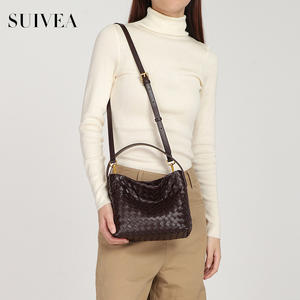 Novedad 2026: Bolso de Mano Tejido a Mano para Mujer – Bolso Tipo Cubo Ligero, Retro y Minimalista, Estilo de Hombro o Cruzado - Product Image 5