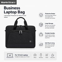 Sac à bandoulière fin pour ordinateur portable 15-16 pouces pour MacBook Air/Pro, mallette avec rangement pour accessoires et documents, résistant à l'eau et durable