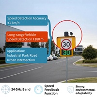 Modul Sensor Kecepatan Radar Gelombang Milimeter Jarak Jauh 24GHz RS485 Doppler 180m Deteksi Kecepatan Kendaraan Lalu Lintas
