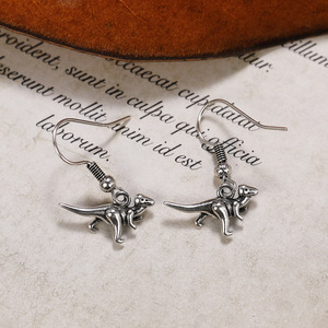 Boucles d'oreilles créatives en forme de dinosaure pour femmes, bijoux de mode animalière de niche - Product Image 6