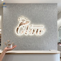 Signalétique extérieure LED 3D étanche, panneau publicitaire rétroéclairé LED 3D, enseigne LED personnalisée pour l'extérieur, signalétique murale intérieure