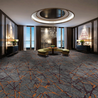 Moquette tissée Axminster pour salle de banquet et couloir d'hôtel 5 étoiles - Antidérapante, réversible, adaptée aux animaux domestiques, pour la maison, les voyages et les pique-niques