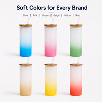 Gobelet en verre personnalisé durable pour la grande ouverture, 400 ml, emballé dans une boîte cadeau, pour la promotion des magasins