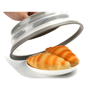 Penutup piring lipat dapat dilepas percikan makanan <span class=keywords><strong>Microwave</strong></span> dengan pegangan mudah - Product Image 4