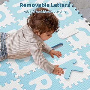 Facile à nettoyer, sans BPA, <span class=keywords><strong>tapis</strong></span> de jeu en <span class=keywords><strong>puzzle</strong></span> alphabet en EVA de 26 pièces, antidérapant, grand <span class=keywords><strong>tapis</strong></span> moelleux - Product Image 5
