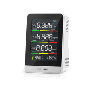 Detector de CO2, TVOC y HCHO, Medidor de Temperatura y Humedad Interior, Detector Portátil de Calidad del Aire, Monitor de Calidad Ambiental - Product Image 1