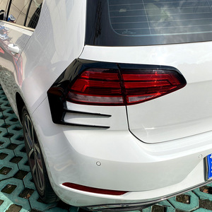 Volkswagen Golf MK7.5 Taillight Trim Cover Piano Black ABS Wind Blade Style 2016-2019 - Product Image 3