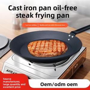 Vente en gros de nouvelle poêle à crêpes antiadhésive en métal pour les œufs, poêle à induction compatible avec la cuisinière à gaz - Product Image 2