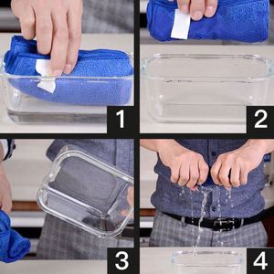 Serviette de lavage de voiture en microfibre en gros, douce et moelleuse, double face, pour le nettoyage des voitures, avec logo personnalisé - Product Image 3