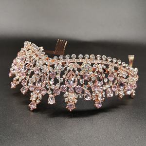 Nouvelle couronne de mariée Baroque Vintage élégante faite à la main 2022, couronne de fête diadème pour mariage - Product Image 5