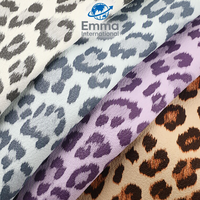 Nouvelle Arrivée Cuir PU Effet Velours Coton Imitation Léopard 1,1 mm pour Sacs, Grain Litchi Imprimé 9166-9168