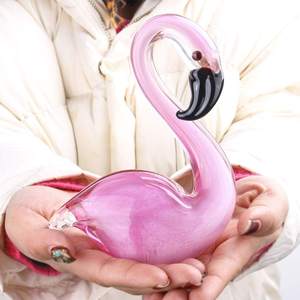 Оптовая продажа, ручная работа, выдувные Мурано, Художественная Скульптура лебедя, стеклянные лебеди, экологически чистые - Product Image 5