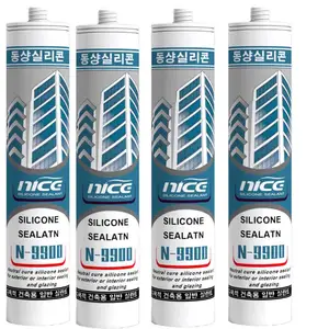 Neutral silicone sealant with long waterproof life, black and white gray