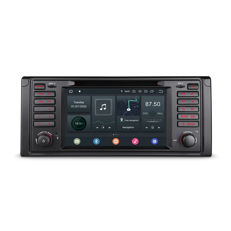 OEM Car GPS Video Player with Wifi Android 6 cores Car dvd player for BMW E39 7 Series M5
