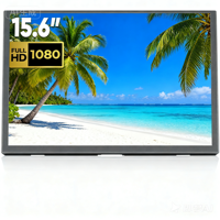 Écran IPS FHD 1080P de 15,6 pouces avec deux haut-parleurs, adapté aux ordinateurs portables, tablettes Mac, PS4, consoles Xbox