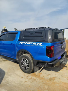 Aluminium Faltbare Wasserdichte Abschließbare Pickup-Truck-Abdeckung Schwarze Universelle Professionelle Hochbelastbare Zubehörabdeckung - Product Image 4