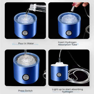 5000ppb उच्च एकाग्रता डेस्कटॉप पोर्टेबल स्पा इलेक्ट्रोलिसिस 3-इन-1 सर्वश्रेष्ठ उच्च गुणवत्ता वाले हाइड्रोजन समृद्ध पानी की बोतल कप - Product Image 3