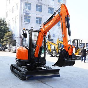 ミニ油圧ショベル 新型 クローラー式バッグホー 送料無料 4トン 中国ブランド 小型建機 掘削機 - Product Image 2