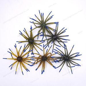 En stock, vente en gros, OEM, leurres <span class=keywords><strong>de</strong></span> pêche TPE bicolores 20mm, leurres souple type oursin <span class=keywords><strong>de</strong></span> mer pour <span class=keywords><strong>la</strong></span> pêche au <span class=keywords><strong>dorade</strong></span>, au bar et au mandarin - Product Image 5