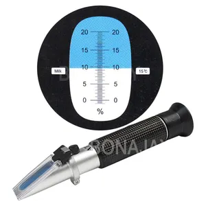 Handheld 0-20% Brix Refrakto meter Milch konzentration Refrakto meter Tester Milch Refrakto meter Scale Tool