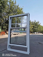 Ventanas de Aluminio con Doble Acristalamiento, Verticales, Correderas hacia Arriba, con Rejas de Seguridad