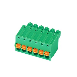 KF2EDGKD-3.5/3.81 Copper & Plastic Spring <b>Terminal</b> Connector 160V Nickel Plated Screw-free Plug-in Electrical - Product Image 1