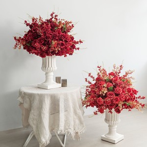 2026 New 60cm Spring Welcoming <b>Flower</b> Red <b>Flower</b> Ball Wedding Stage Decoration <b>Flower</b> Window <b>Display</b> Simulation Artificial Plant - Product Image 3