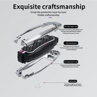 Étui à clés en silicone en alliage de zinc pour voiture Ford Fusion Mondeo Mustang F-150 Explorer Edge 2017 2018 Protection de clé de style de voiture