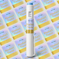 Étiquettes en vinyle imperméables personnalisées pour petits flacons en verre de laboratoire 3ml 5ml 10ml, autocollants adhésifs pour flacons de peptides