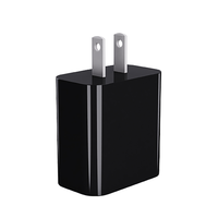 Chargeur rapide USB-A+C GaN 25W PD 3.0 standard US avec protection contre les surcharges/surchauffes, ignifuge pour ordinateur portable et écouteurs