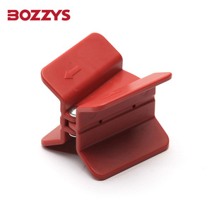 Verrou de sécurité pour vanne papillon réglable avec câble rouge en polypropylène PP de 4 mm, type cadenas pour porte, compatible BOZZYS - Product Image 2